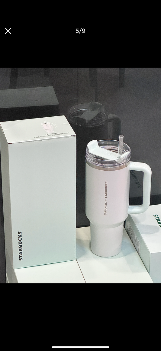 Starbucks x Stanley Pearl Ocean Blue Thermos Flask