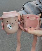 Starbucks CapyBara Hot Tea Flask with Cup Holder