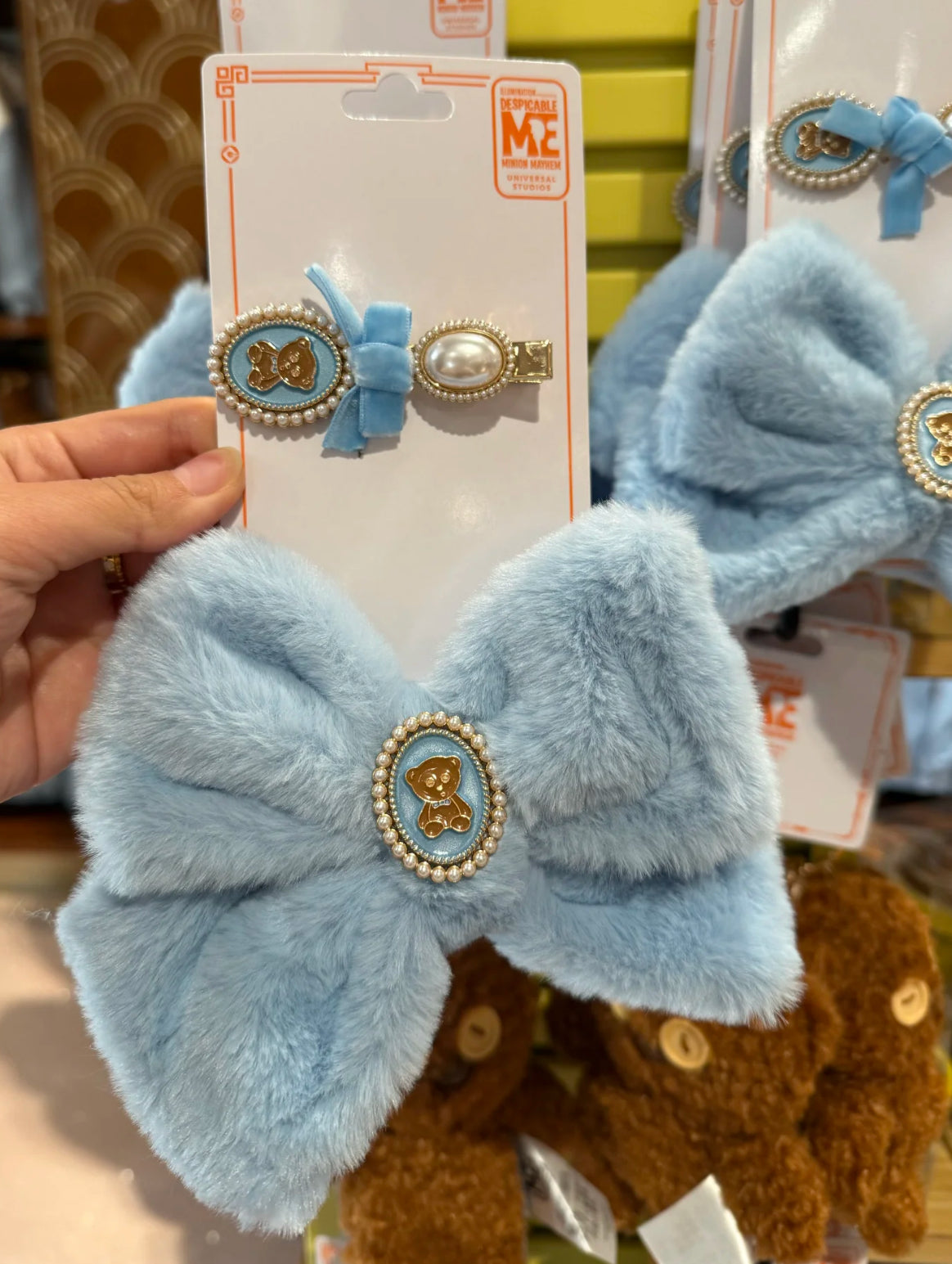 Minions Bow Hair Clip Set