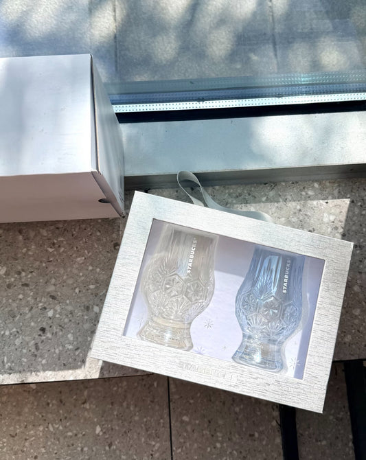 Starbucks Winter Glass Cup Set