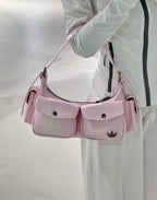 Adidas Leather Shoulder Bag Pink