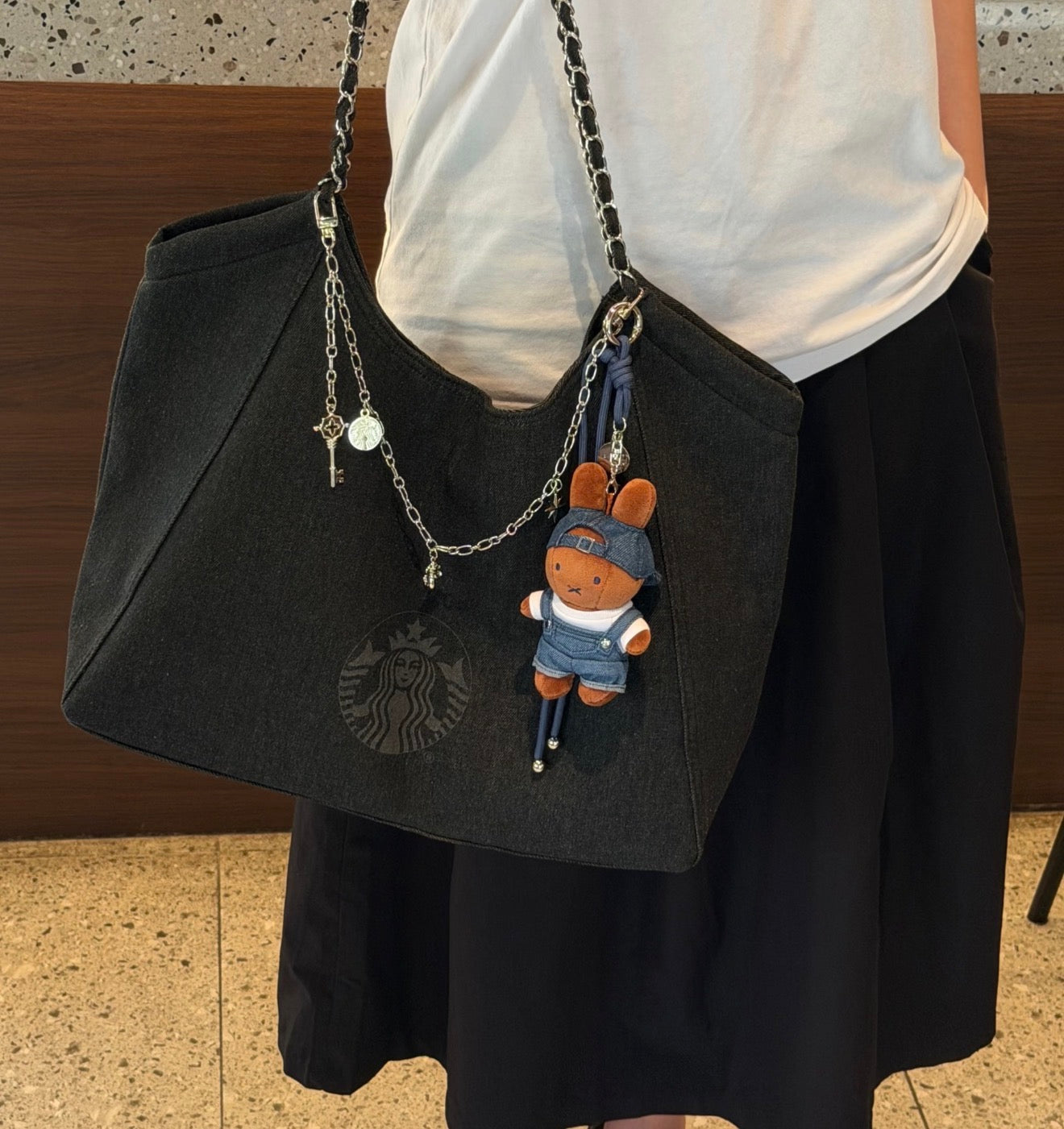 Starbucks BalletRock Denim Bag