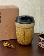 Starbucks Leopard Bling Chubby Tumblr