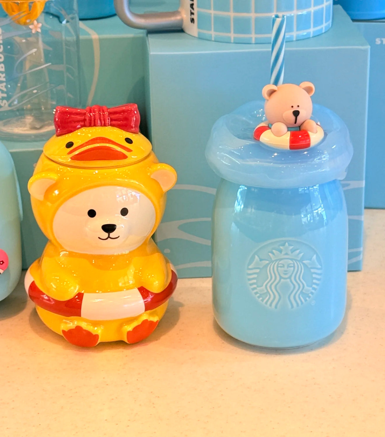 Starbucks Pool Bear x Duck Mug
