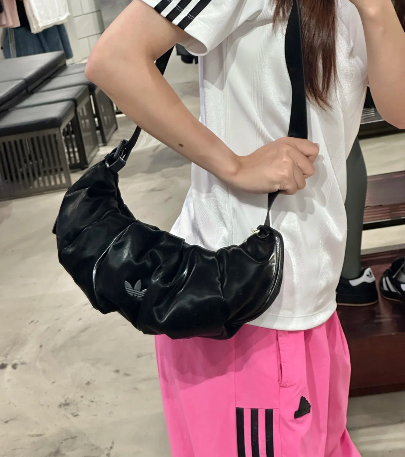 Adidas Leather Croissant Bag