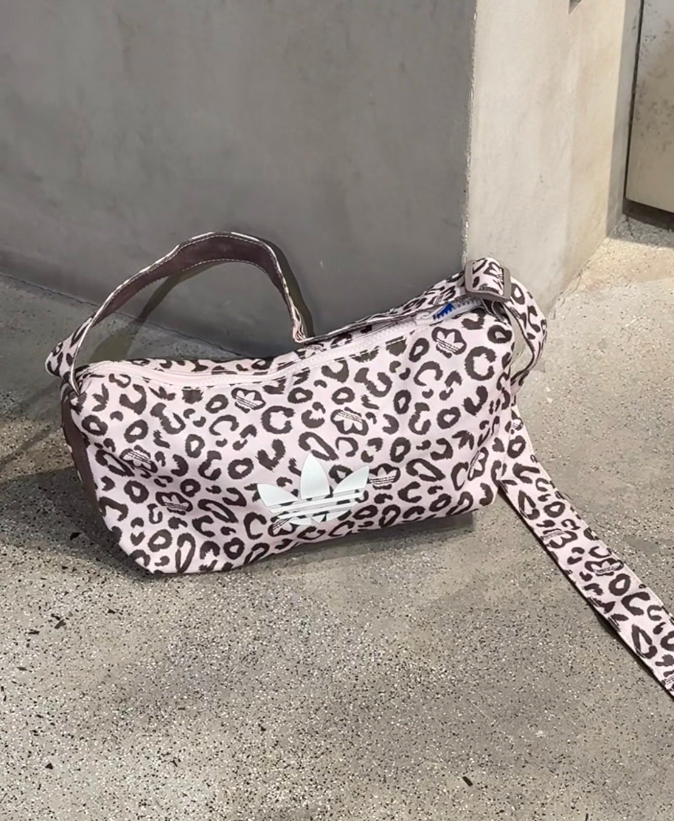 Adidas Pink Leopard Bag