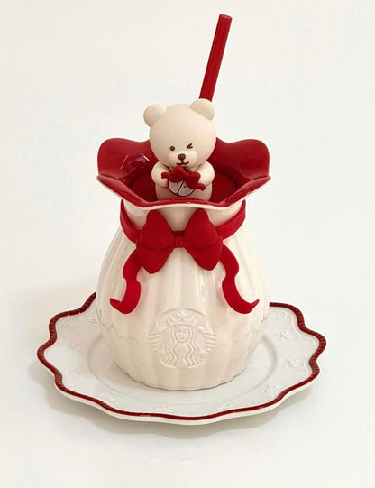 Starbucks Christmas Bear Ceramic Mug