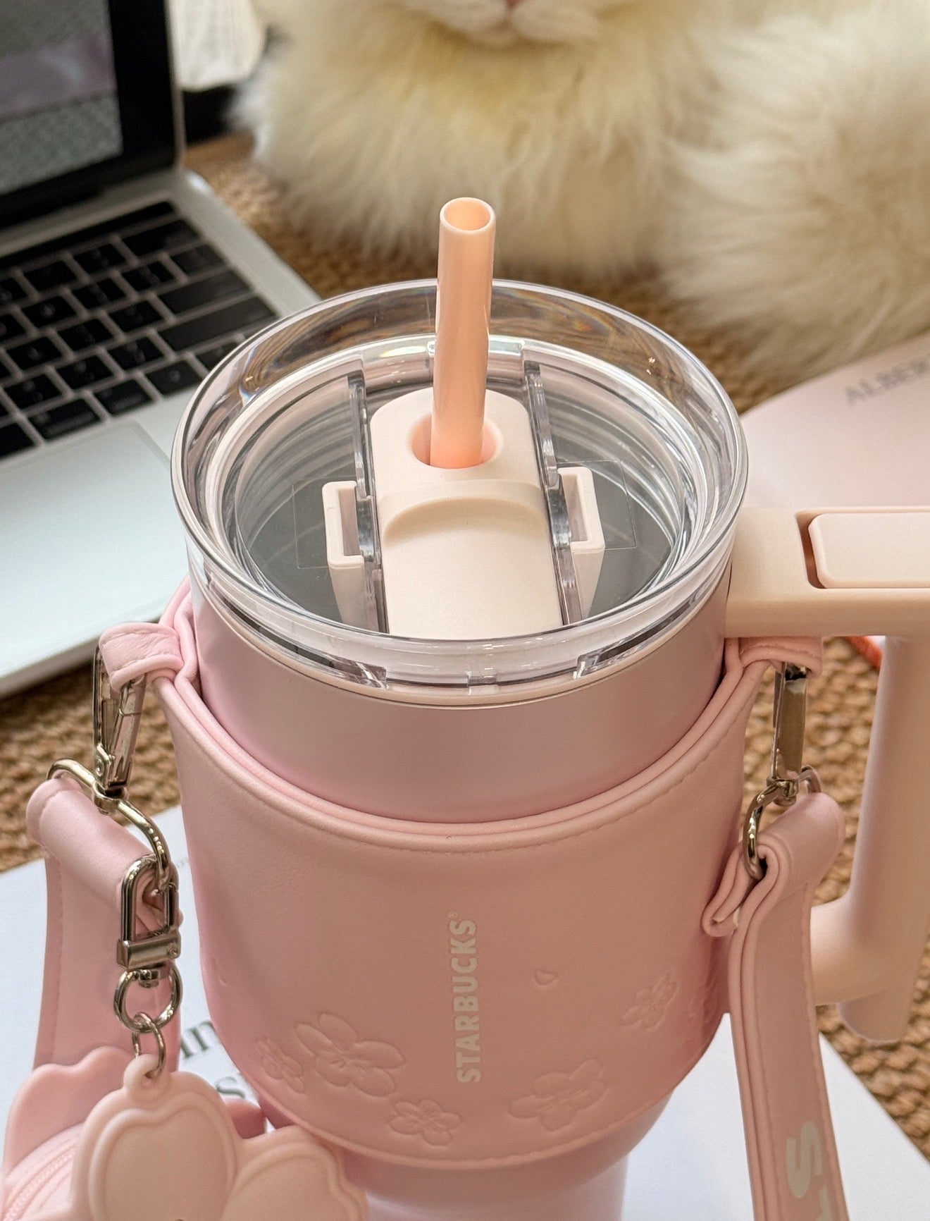Starbucks Sakura Pearl Pink Side Tumblr