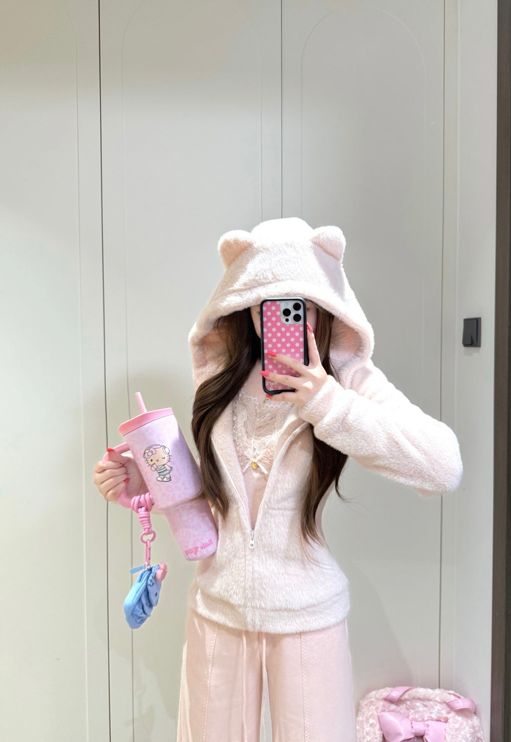 TBH x Pink Leopard Hello Kitty Thermos