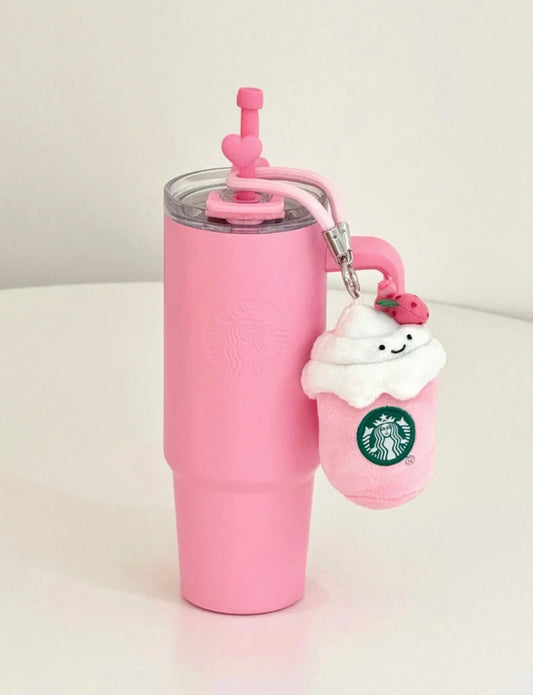 Starbucks Barbie Pink Side Handle Flask