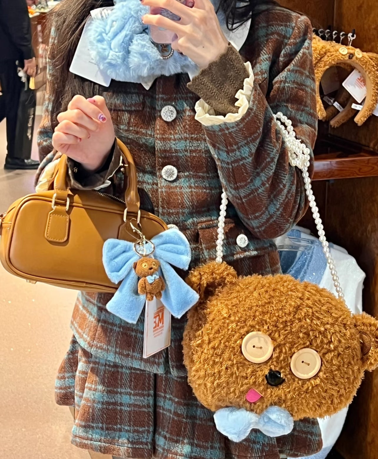 Tim Plushie Pearl Bag