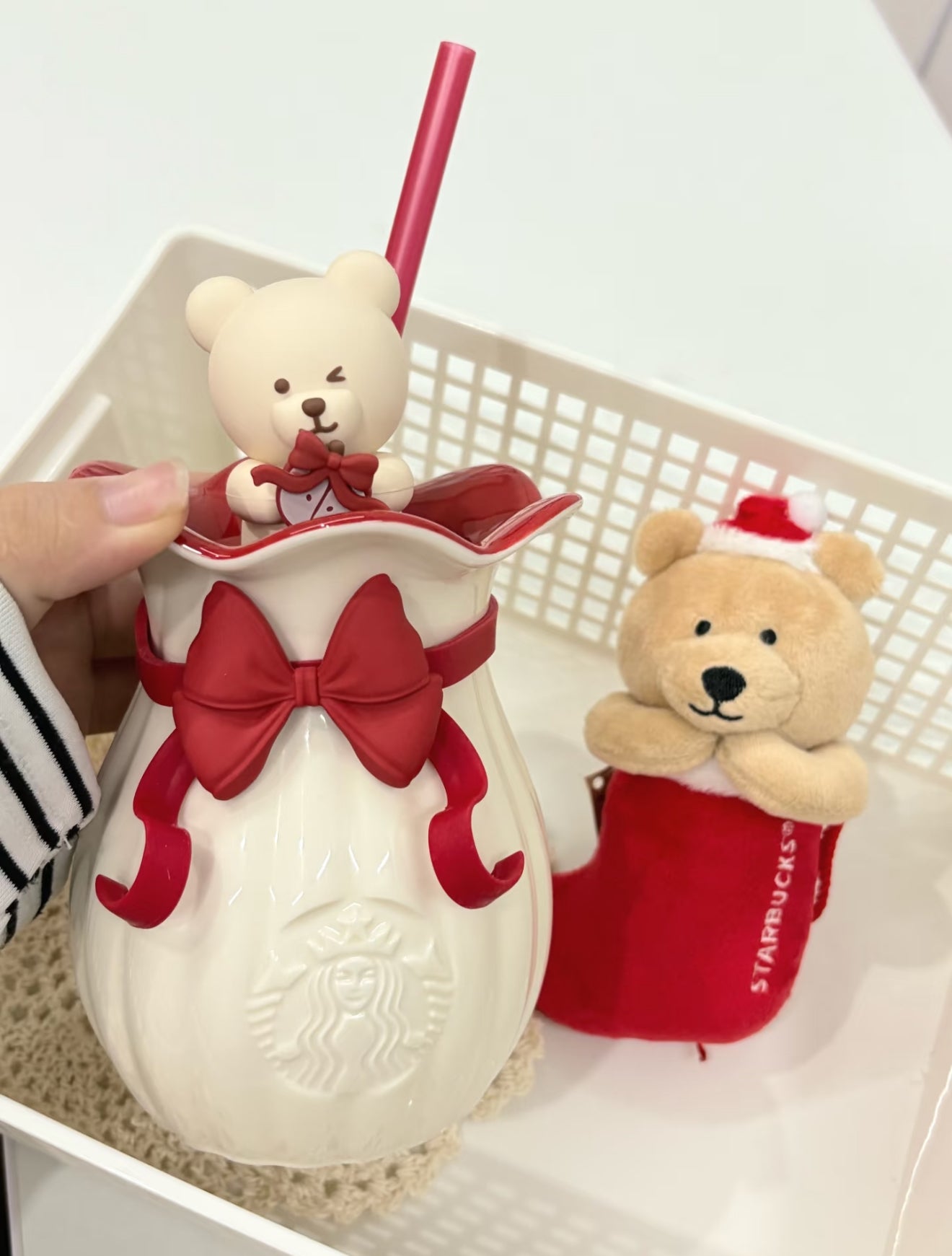 Starbucks Christmas Bear Ceramic Mug