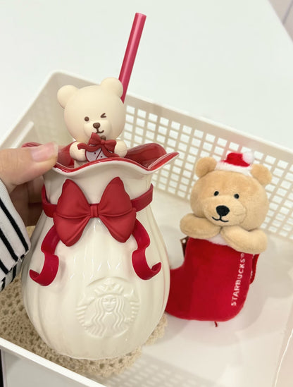 Starbucks Christmas Bear Ceramic Mug