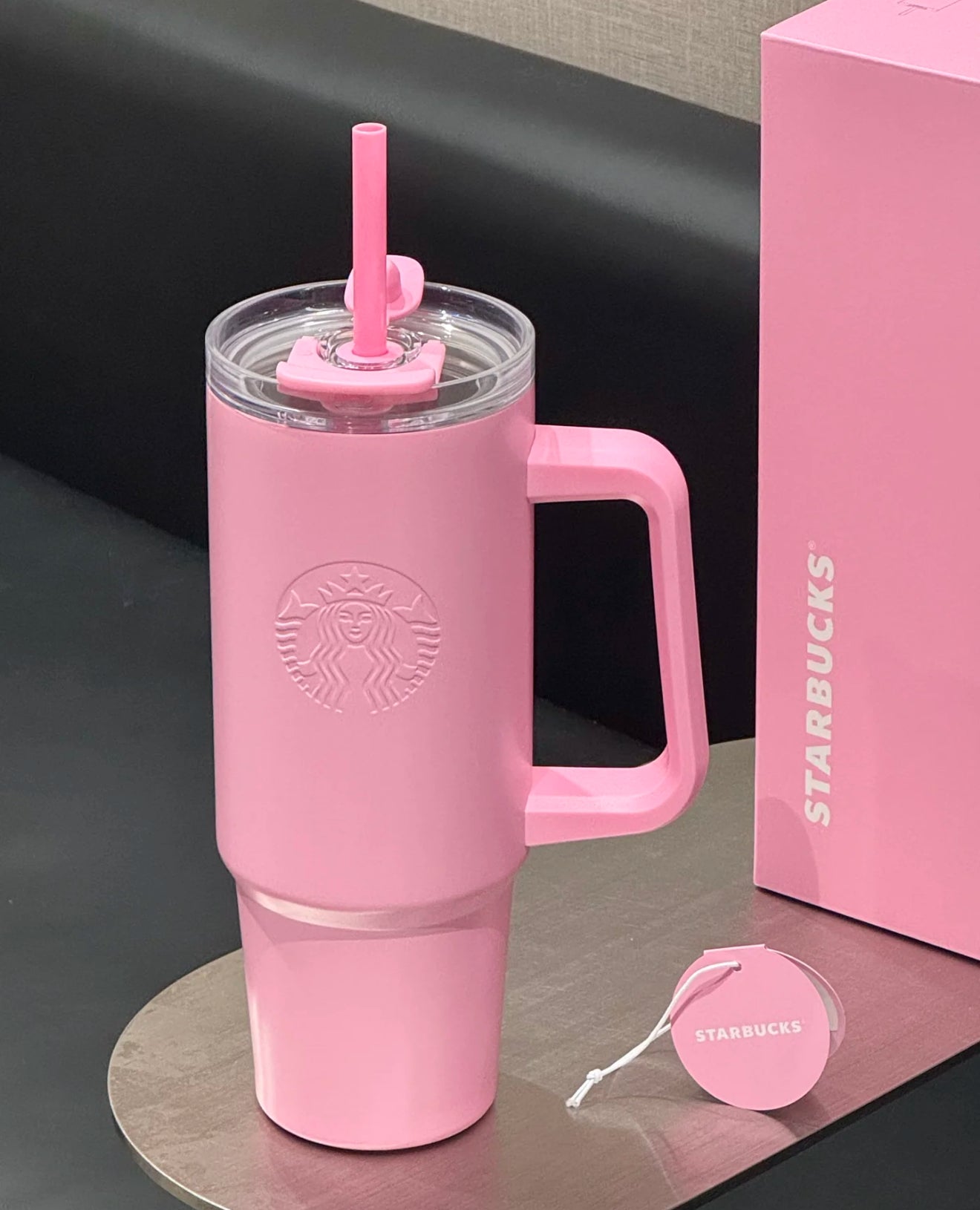 Starbucks Barbie Pink Side Handle Flask