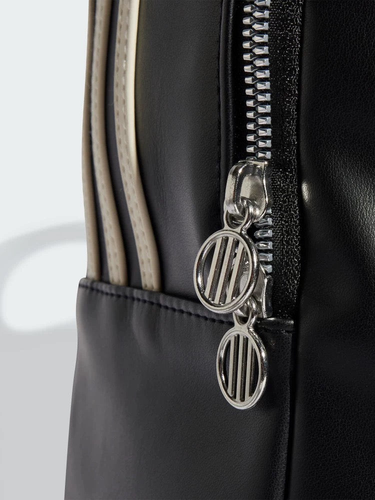 Adidas Black Leather Backpack