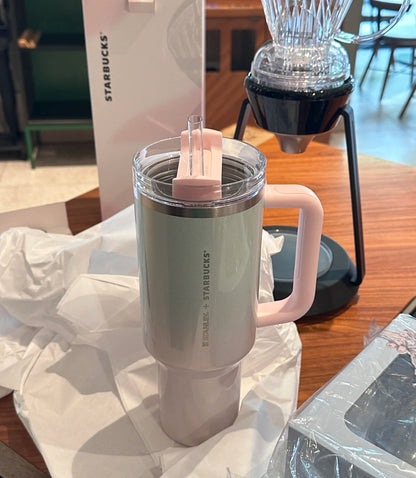 Starbucks x Stanley Mermaid Pearl Pink Thermos Flask