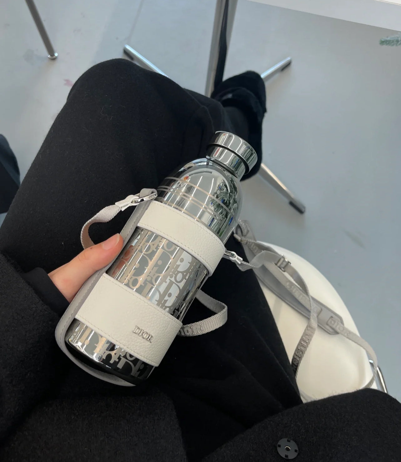 Dior Tumblr Flask Leather Strap