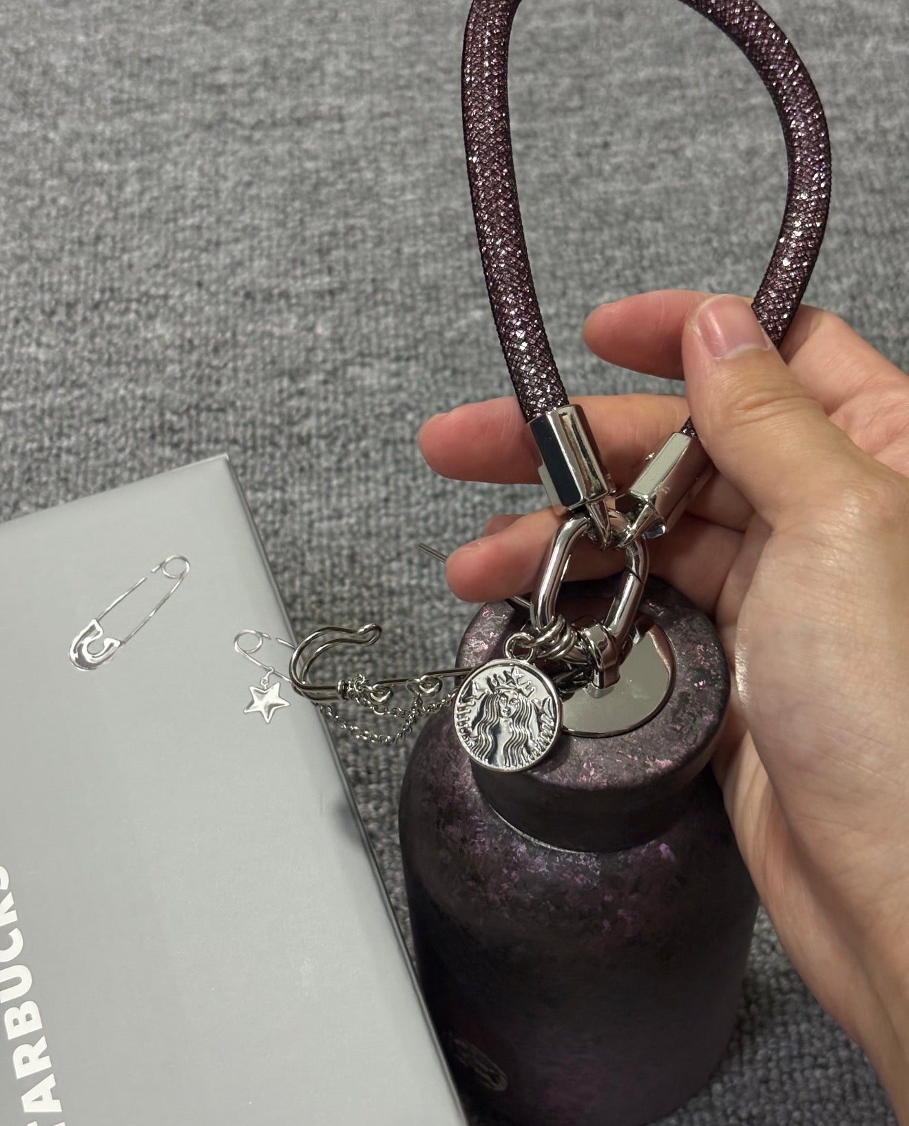 Starbucks BalletRock Chubby Dark Purple Flask