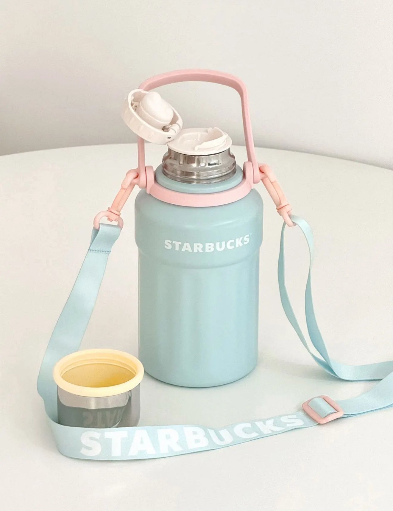 Starbucks Pastel Blue Pink Multi Thermos