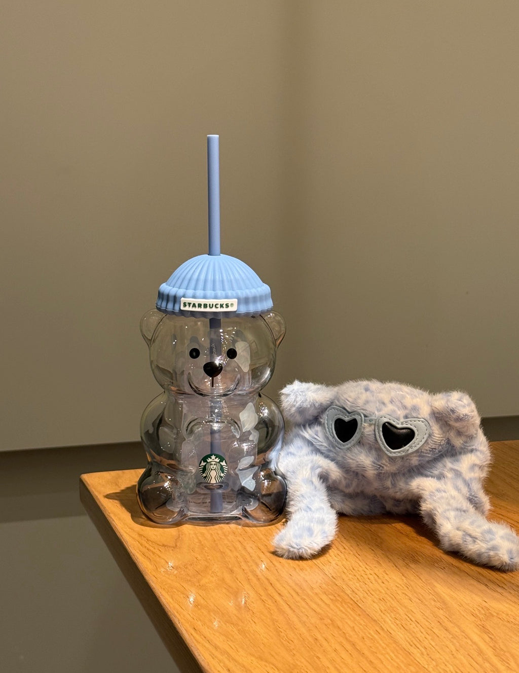 Starbucks Leopard Blue Bear Tumblr