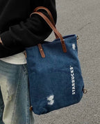 Starbucks Denim Backpack
