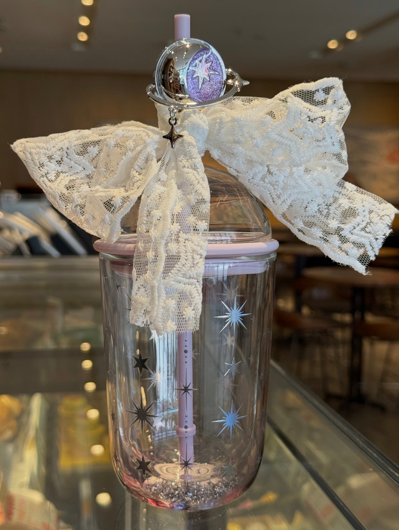 Starbucks Galaxy Lace Straw Tumblr