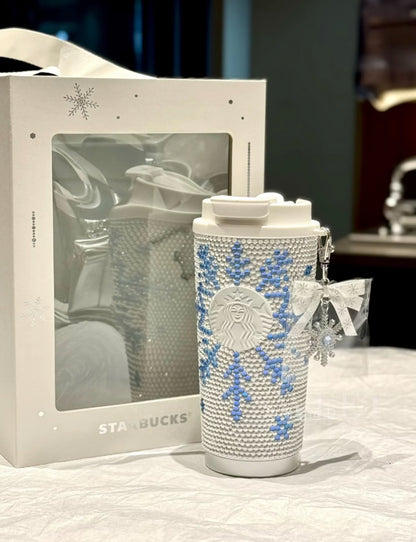 Starbucks Winter Exclusive Diamond Thermos Tumblr