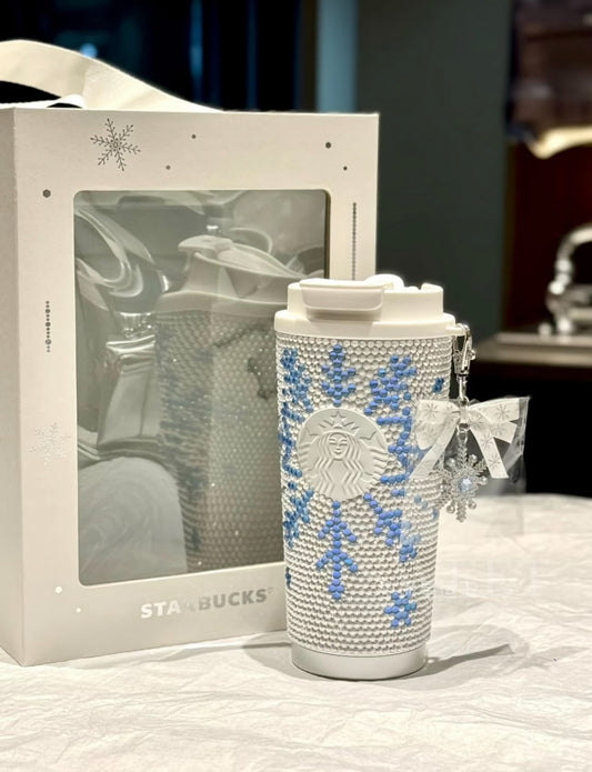 Starbucks Winter Exclusive Diamond Thermos Tumblr