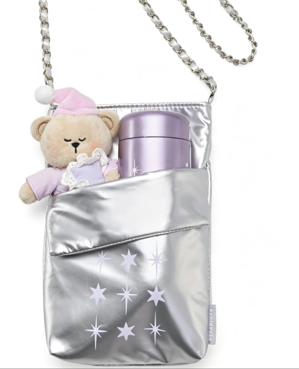Starbucks Galaxy Tumblr with Bear Sling Pouch