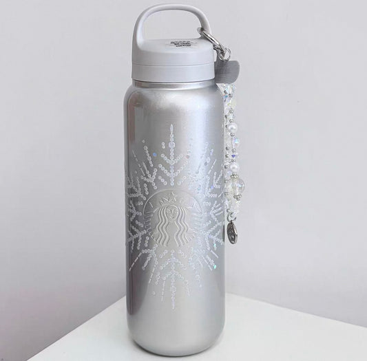Starbucks Winter Thermos Tumblr with Phone Chain