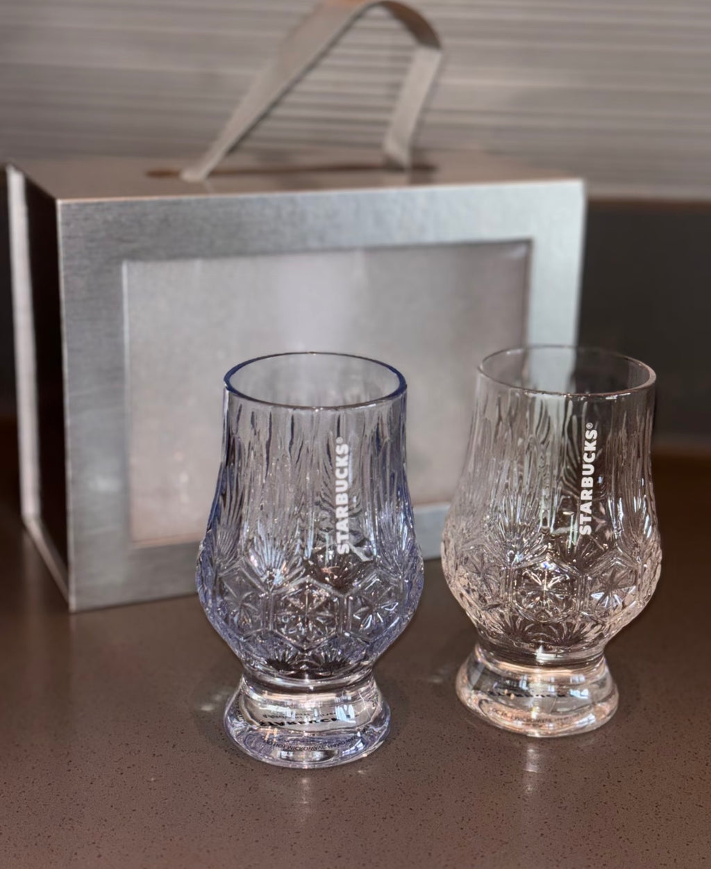 Starbucks Winter Glass Cup Set