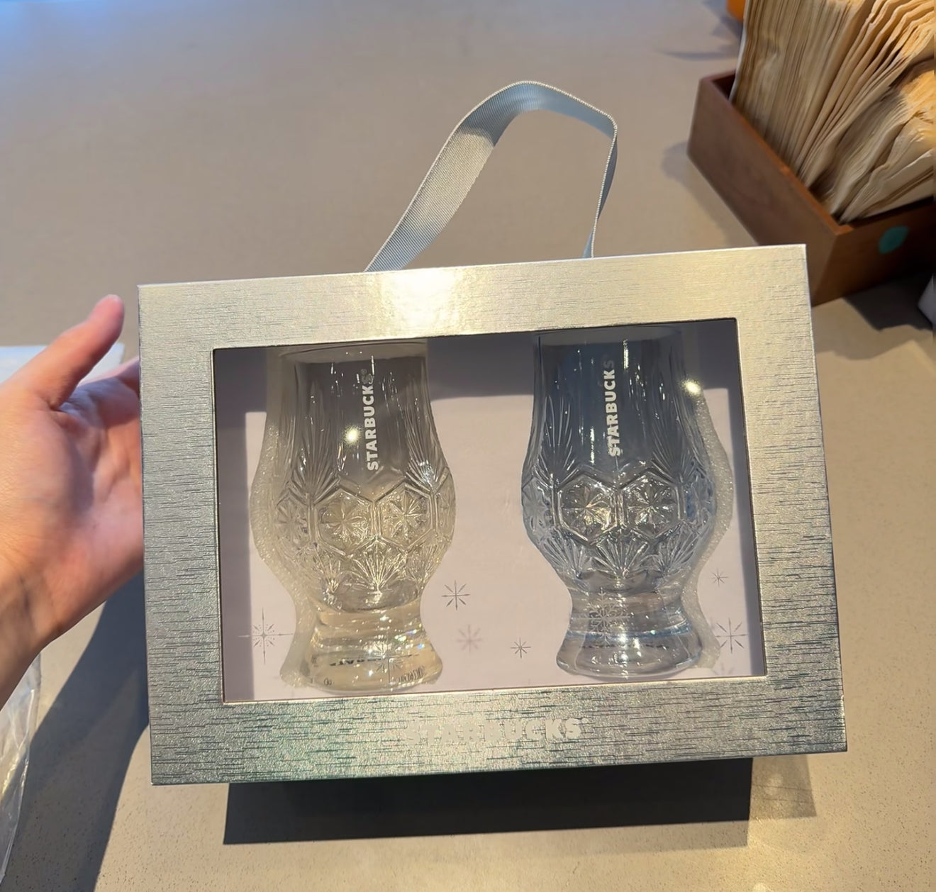 Starbucks Winter Glass Cup Set